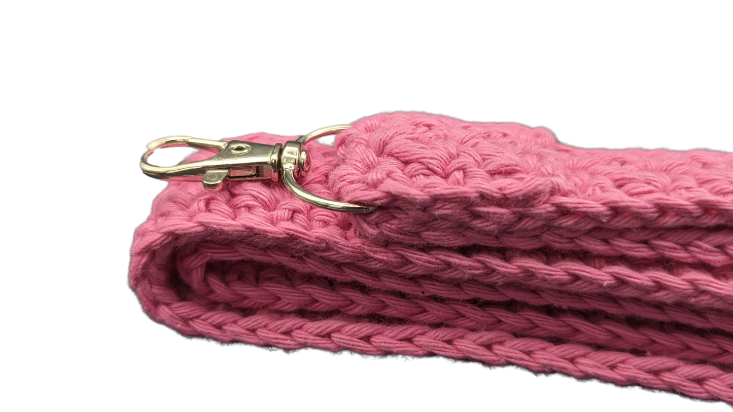 Crochet Neck Lanyard - Pink