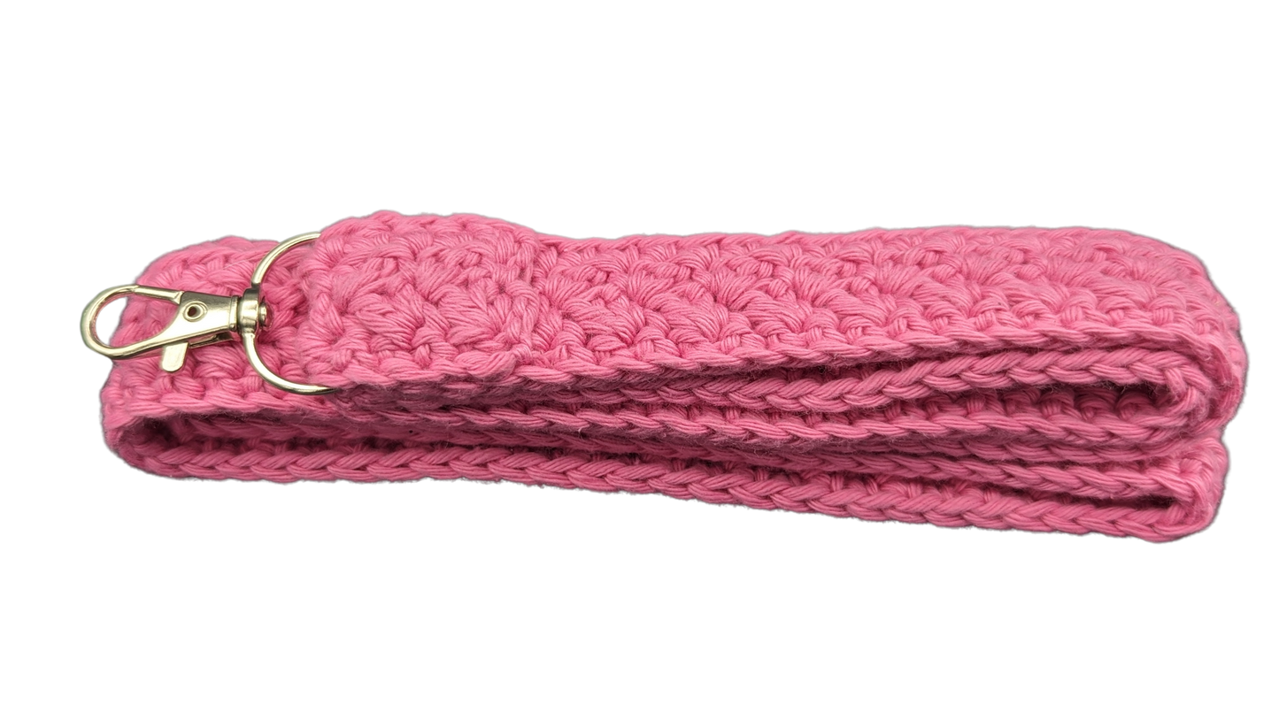 Crochet Neck Lanyard - Pink