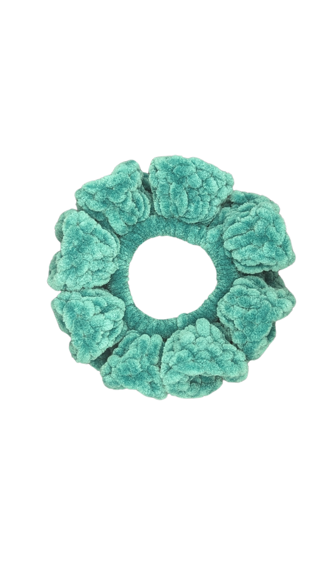 Jumbo Crochet Chenille Scrunchie - Eucalyptus