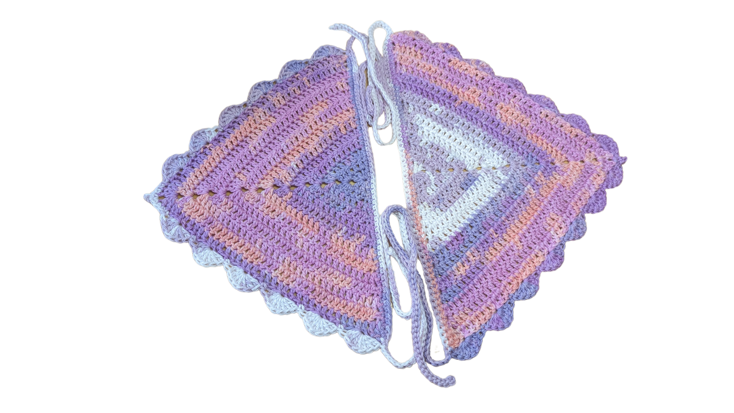 Crochet Bandana - Rose Garden