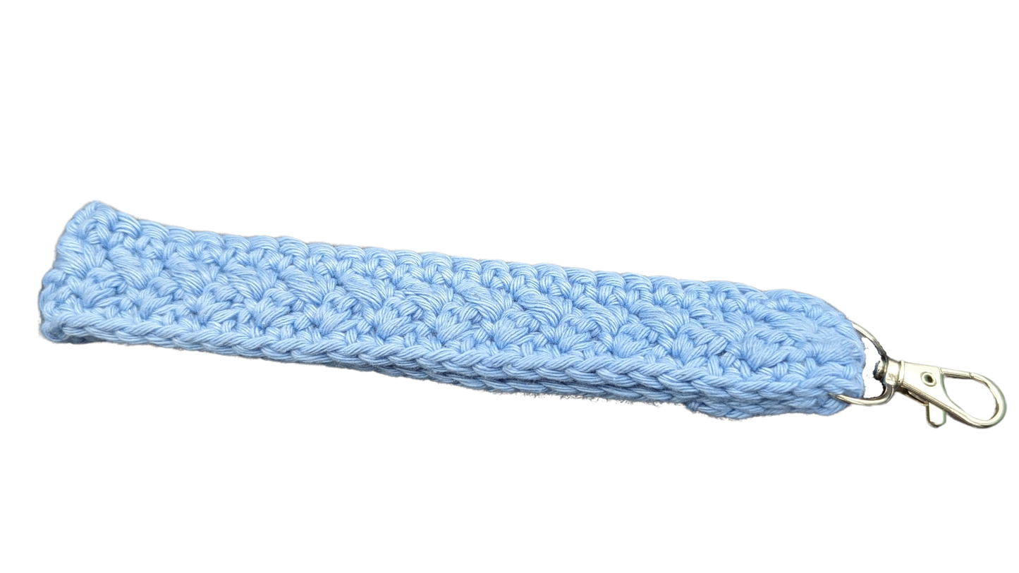 Crochet Wristlet - Light Blue