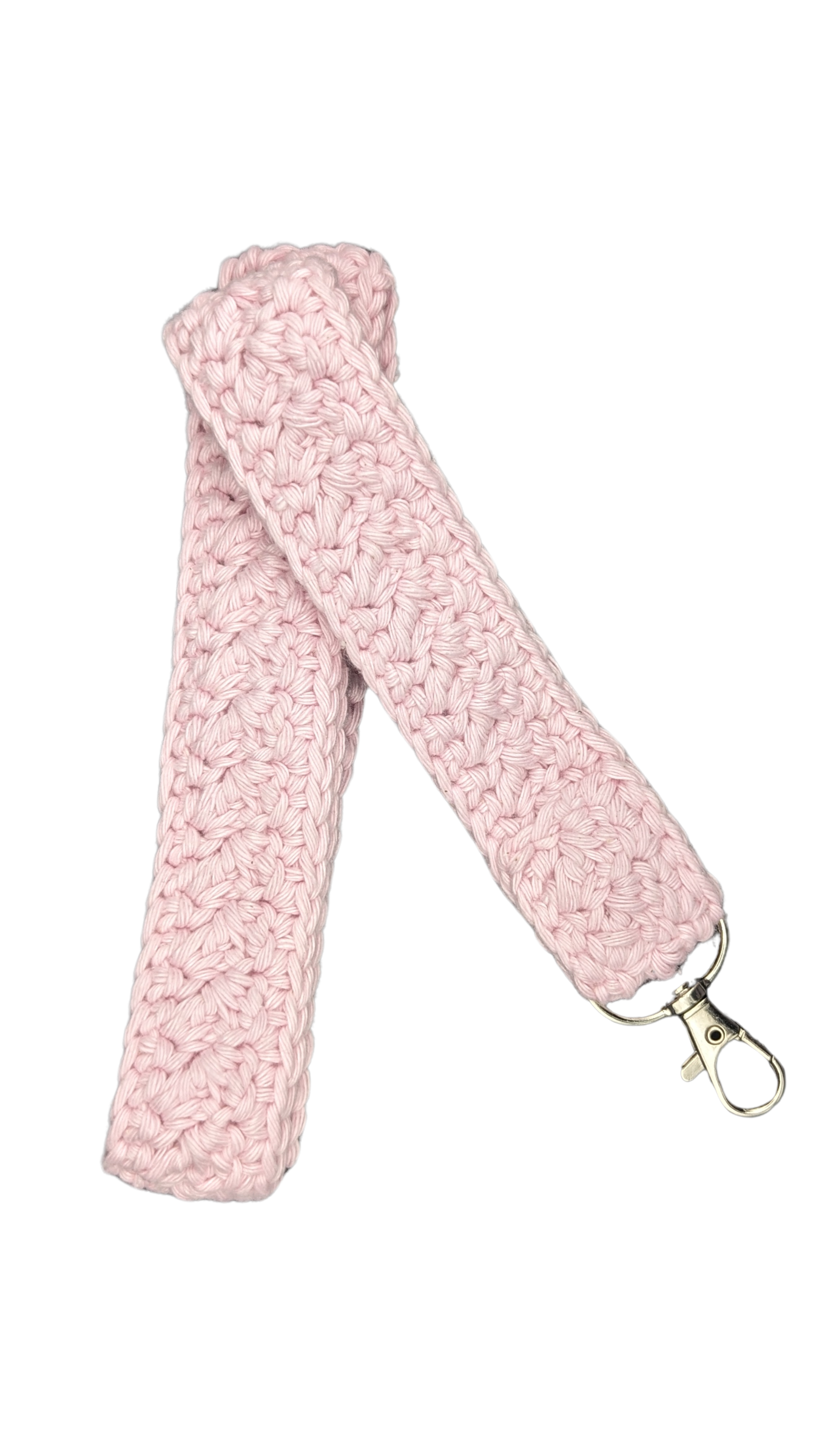 Crochet Neck Lanyard - Light Pink