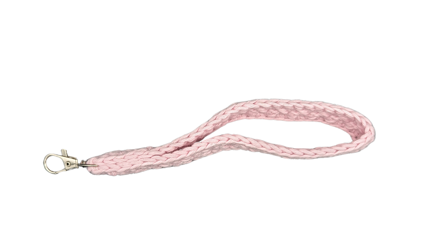 Crochet Wristlet - Light Pink