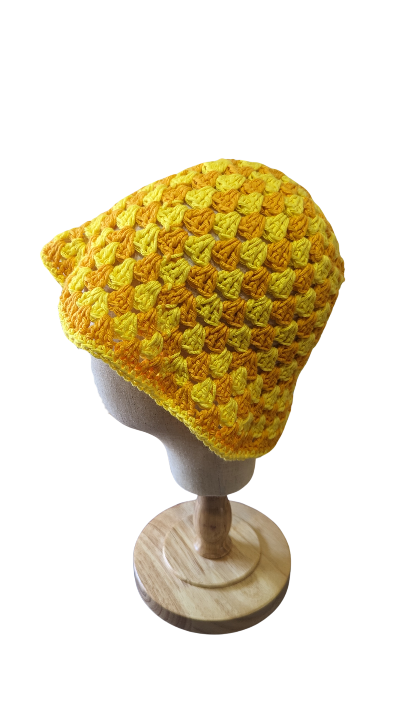Crochet Bucket Hat - Lemon and Dark Yellow