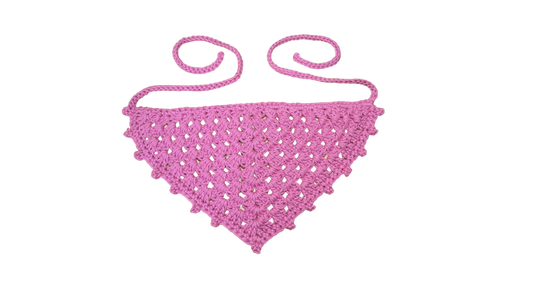 Crochet Bandana - Pink