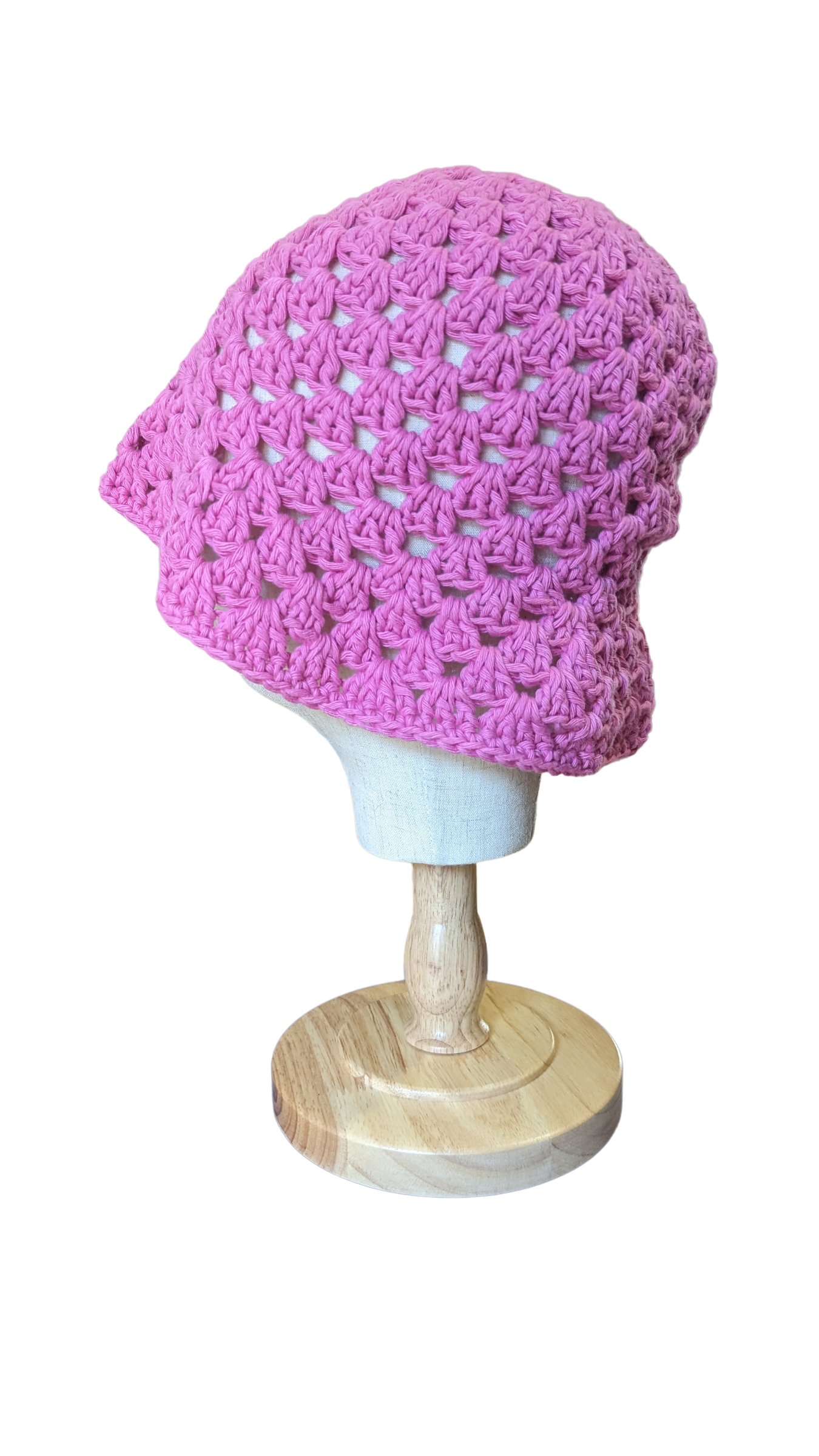 Crochet Bucket Hat - Pink