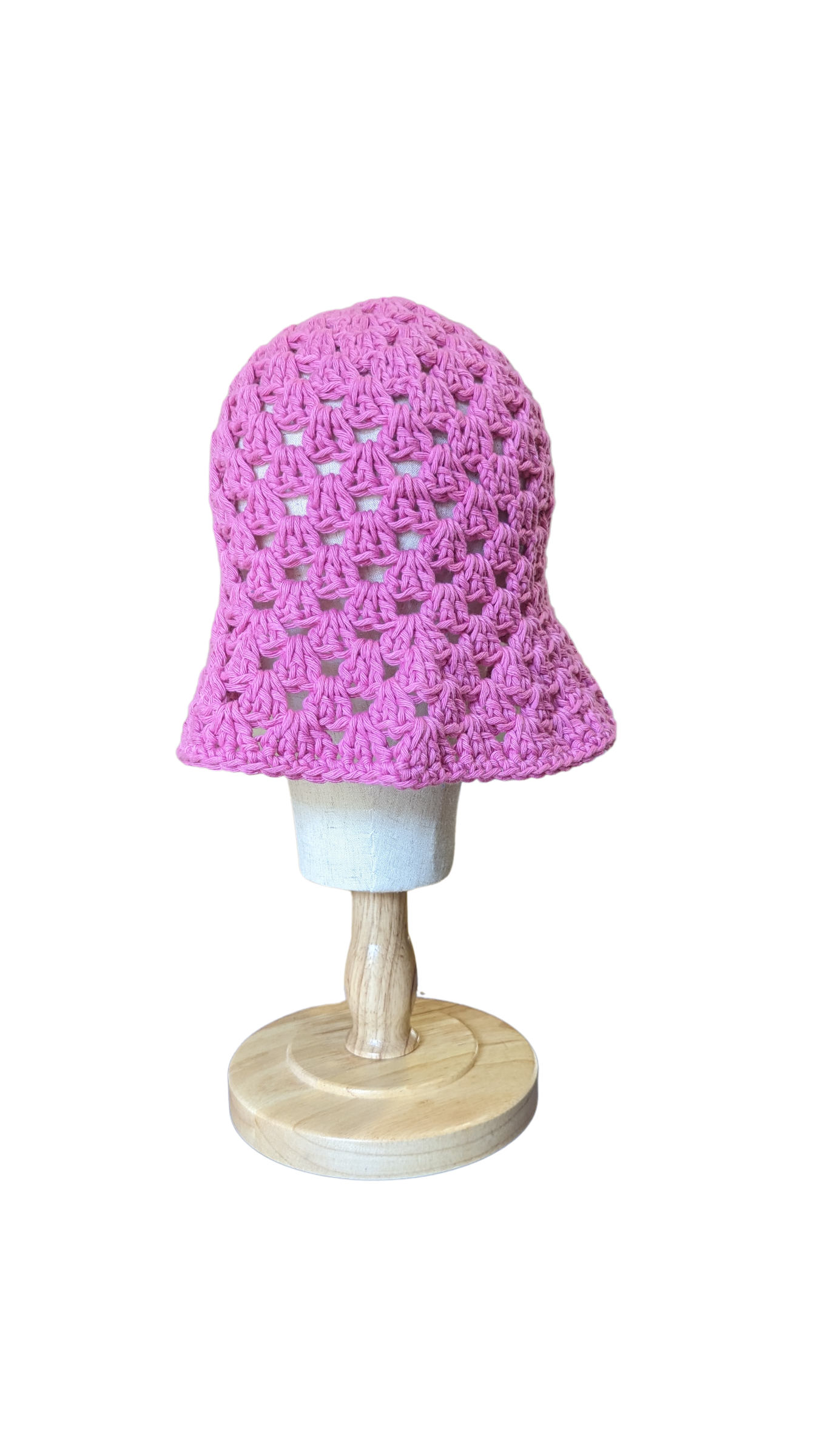 Crochet Bucket Hat - Pink