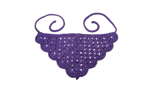 Crochet Bandana - Dark Purple