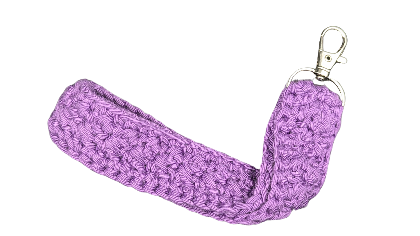 Crochet Wristlet - Dark Purple