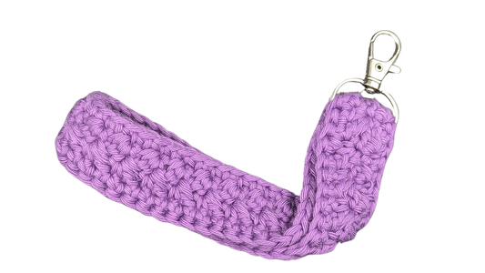 Crochet Wristlet - Dark Purple