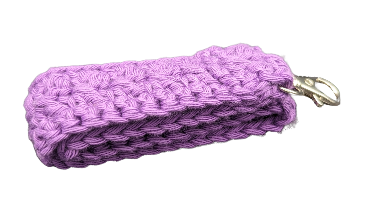 Crochet Wristlet - Dark Purple