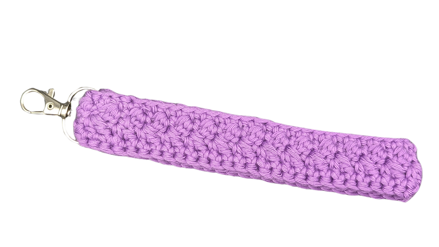 Crochet Wristlet - Dark Purple