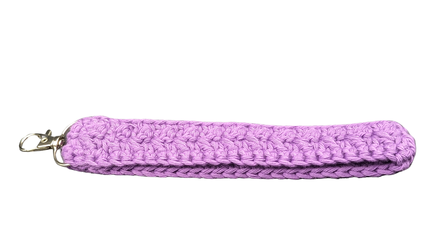 Crochet Wristlet - Dark Purple