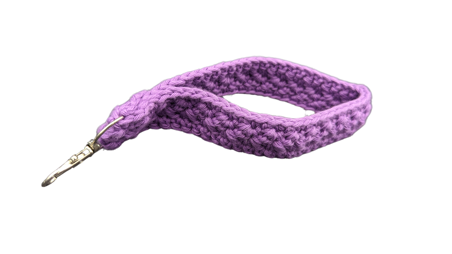 Crochet Wristlet - Dark Purple