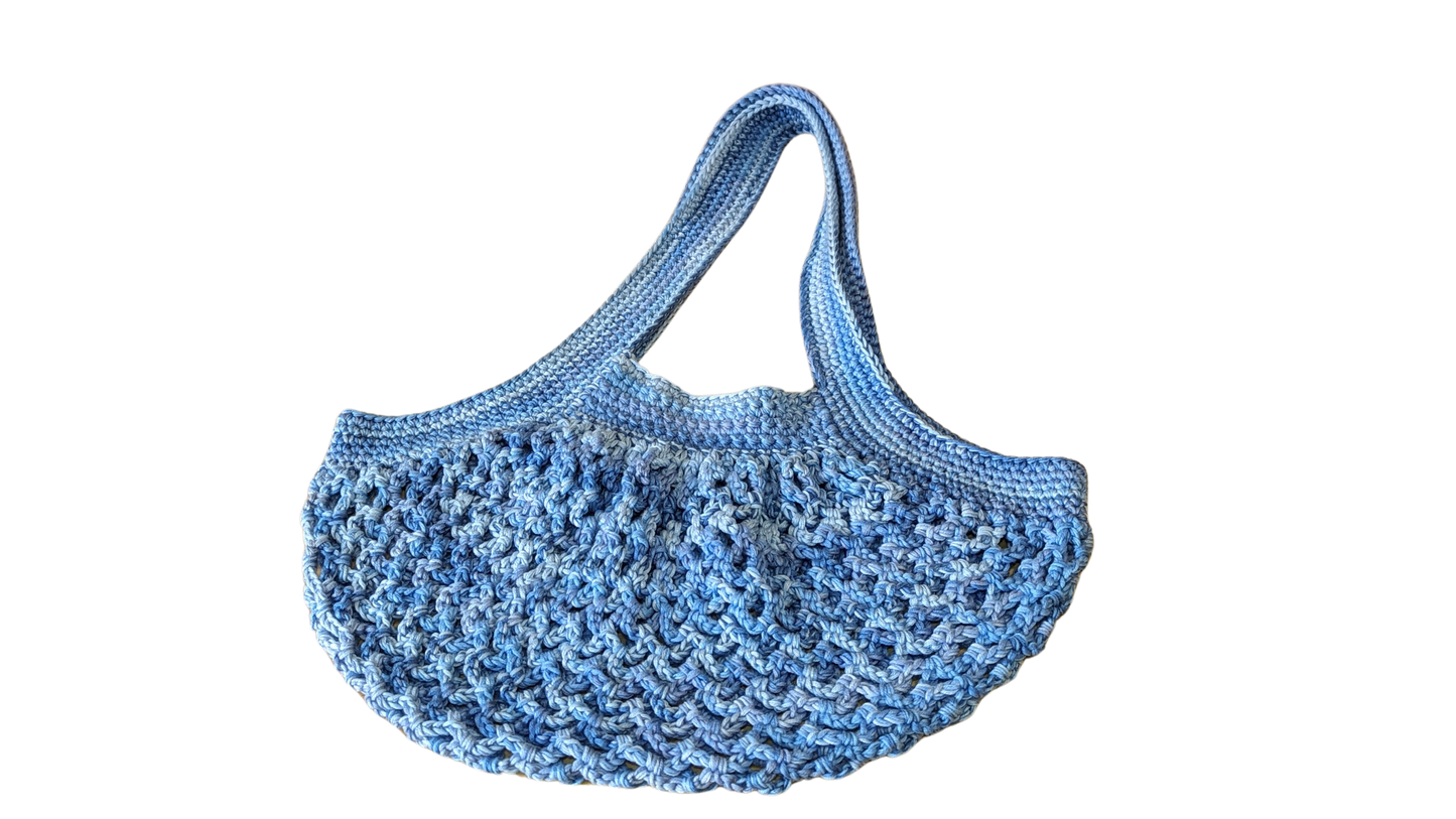 Crochet Mesh Market Bag - Fresh Breeze
