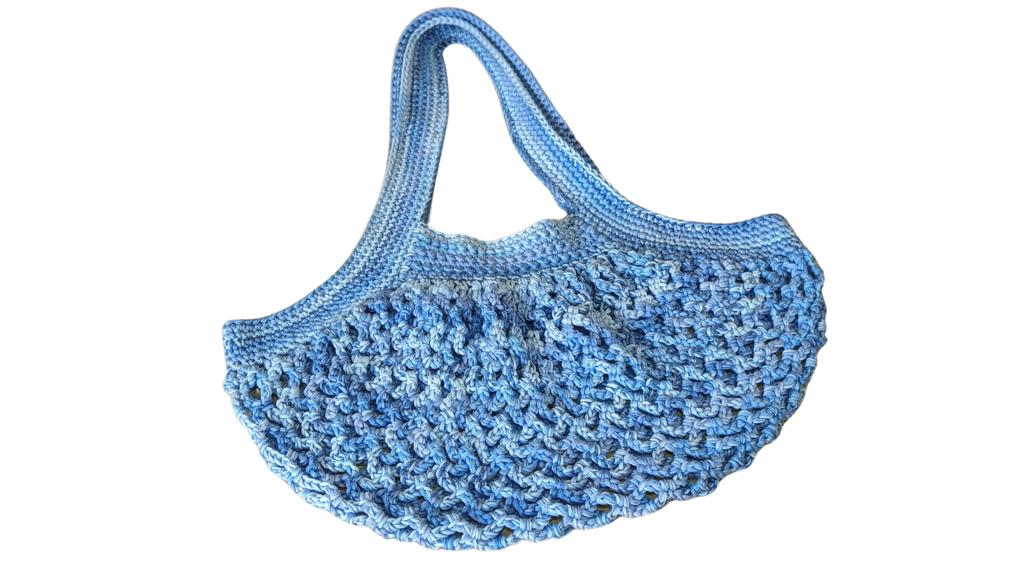Crochet Mesh Market Bag - Fresh Breeze