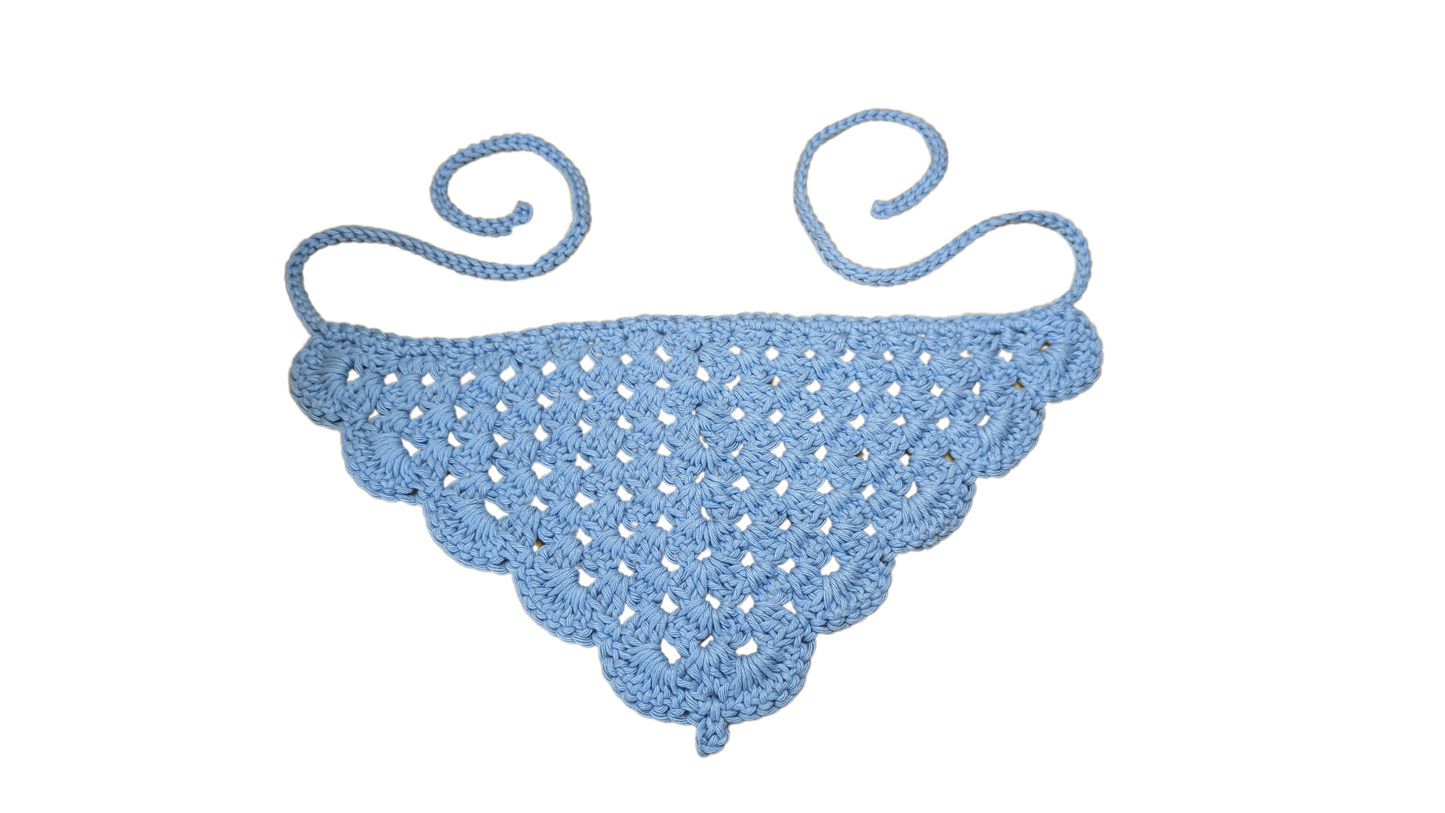 Crochet Bandana - Light Blue