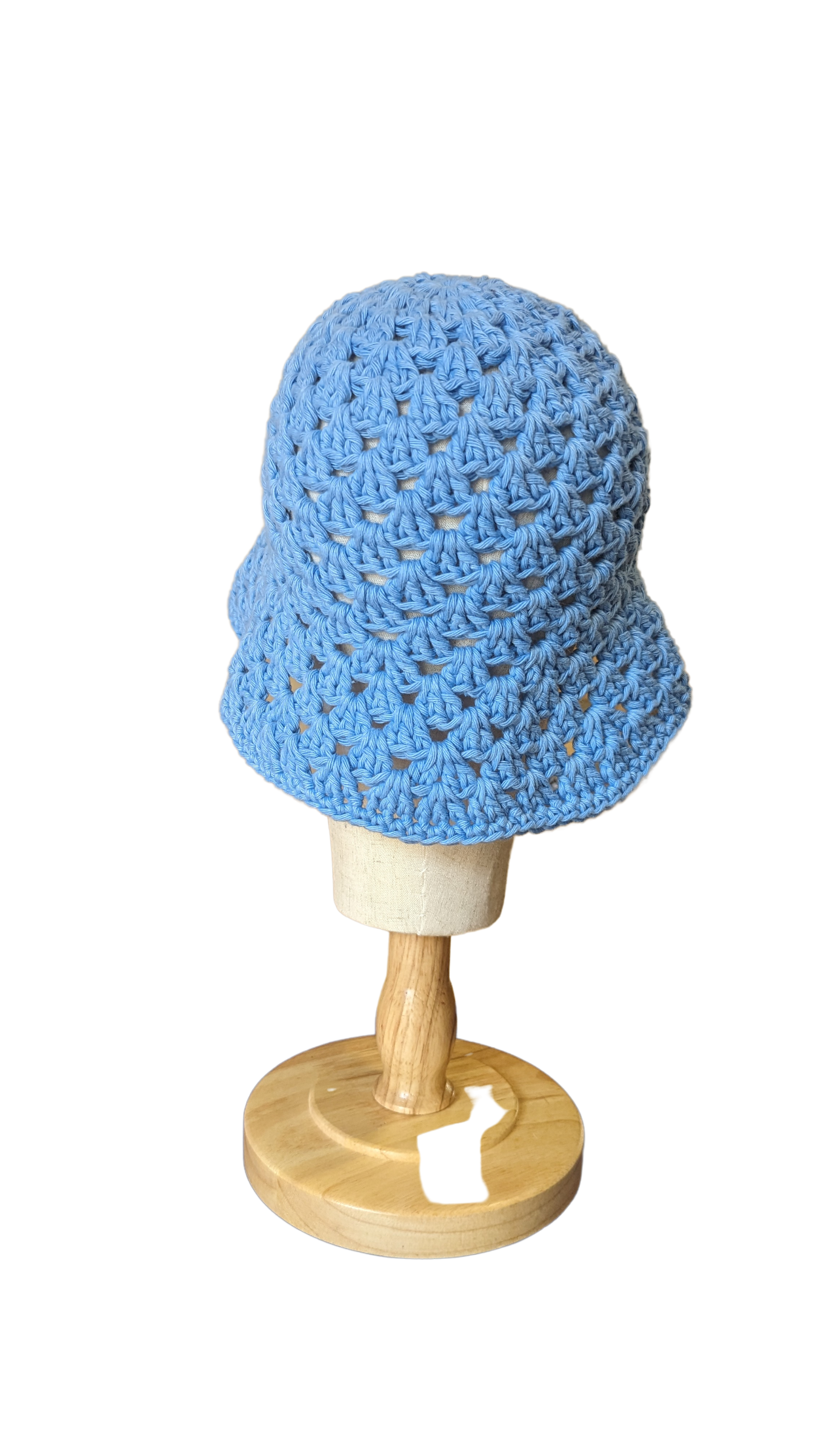 Crochet Bucket Hat - Light Blue