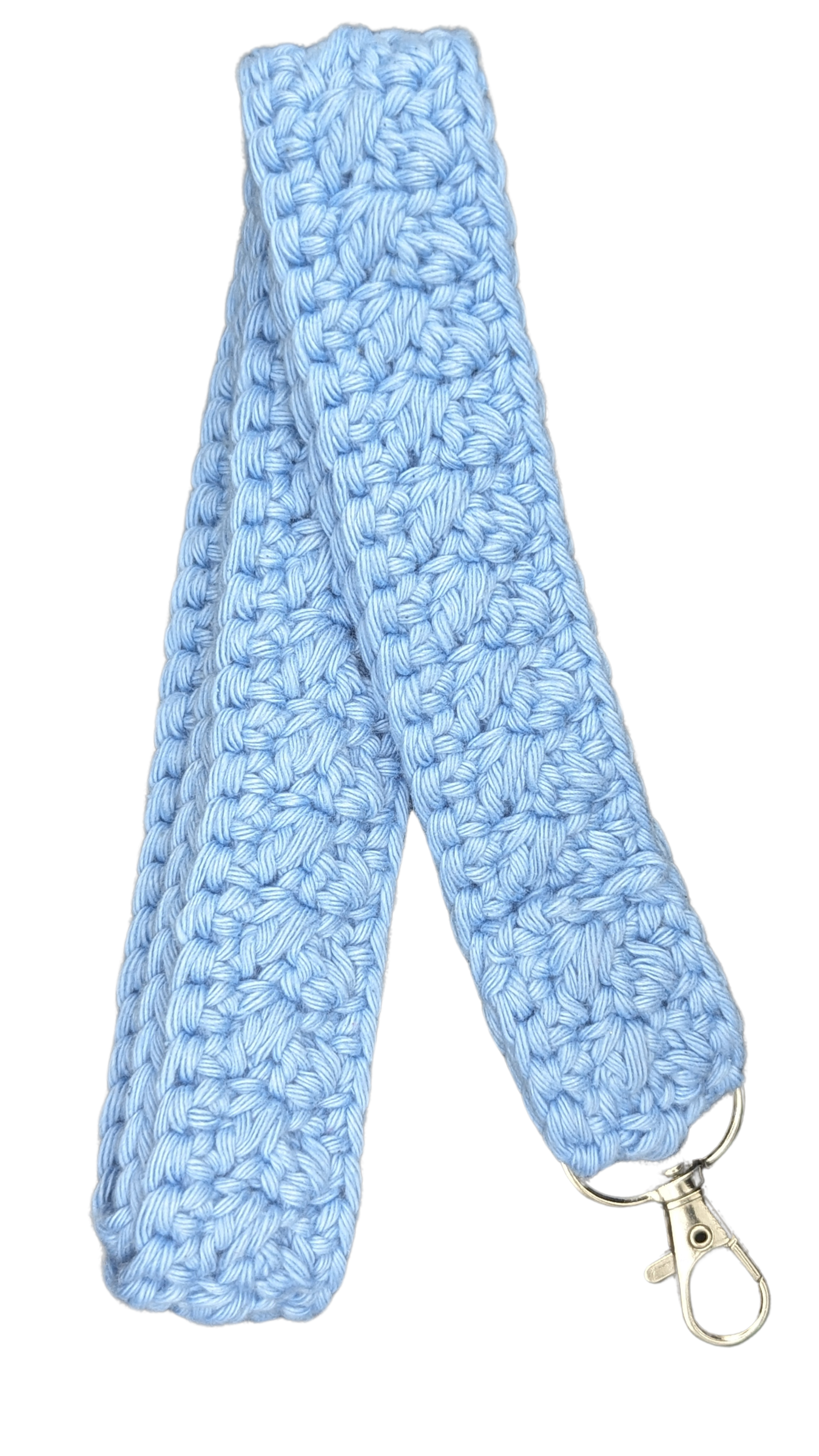 Crochet Neck Lanyard - Light Blue