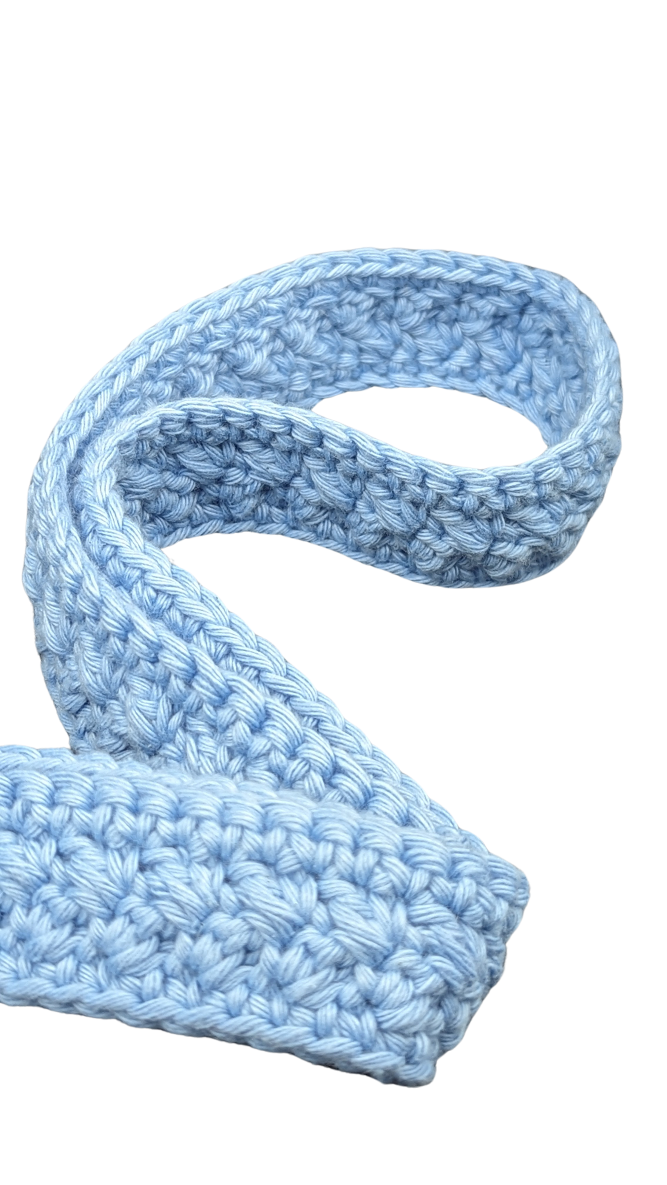 Crochet Neck Lanyard - Light Blue