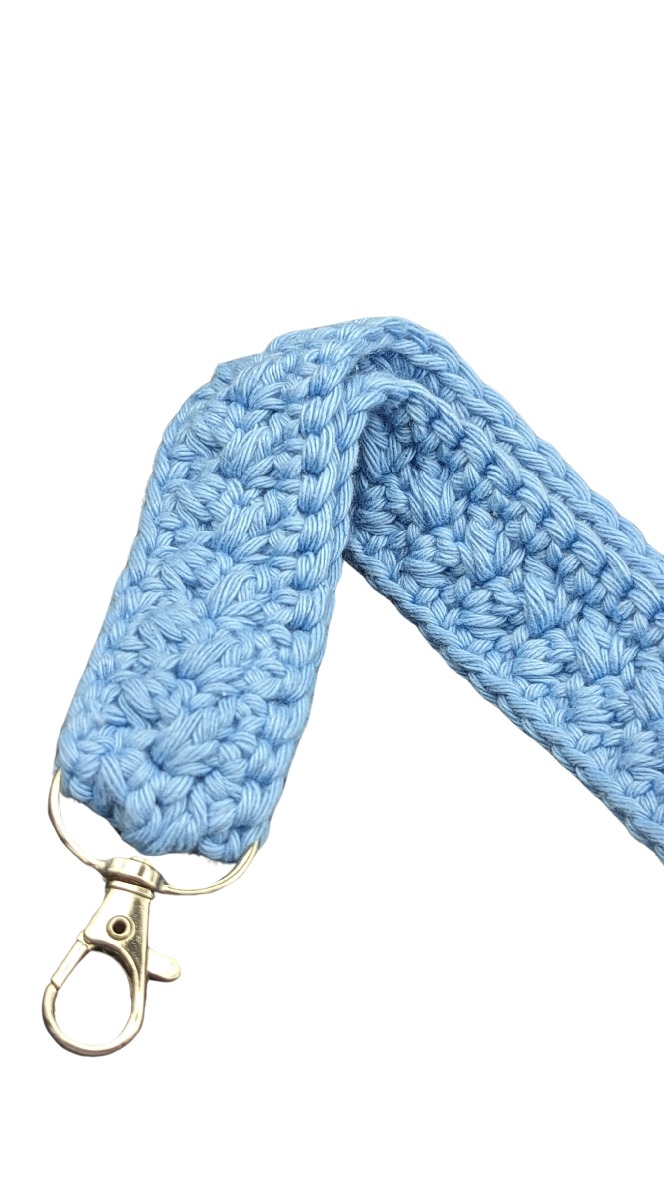 Crochet Neck Lanyard - Light Blue