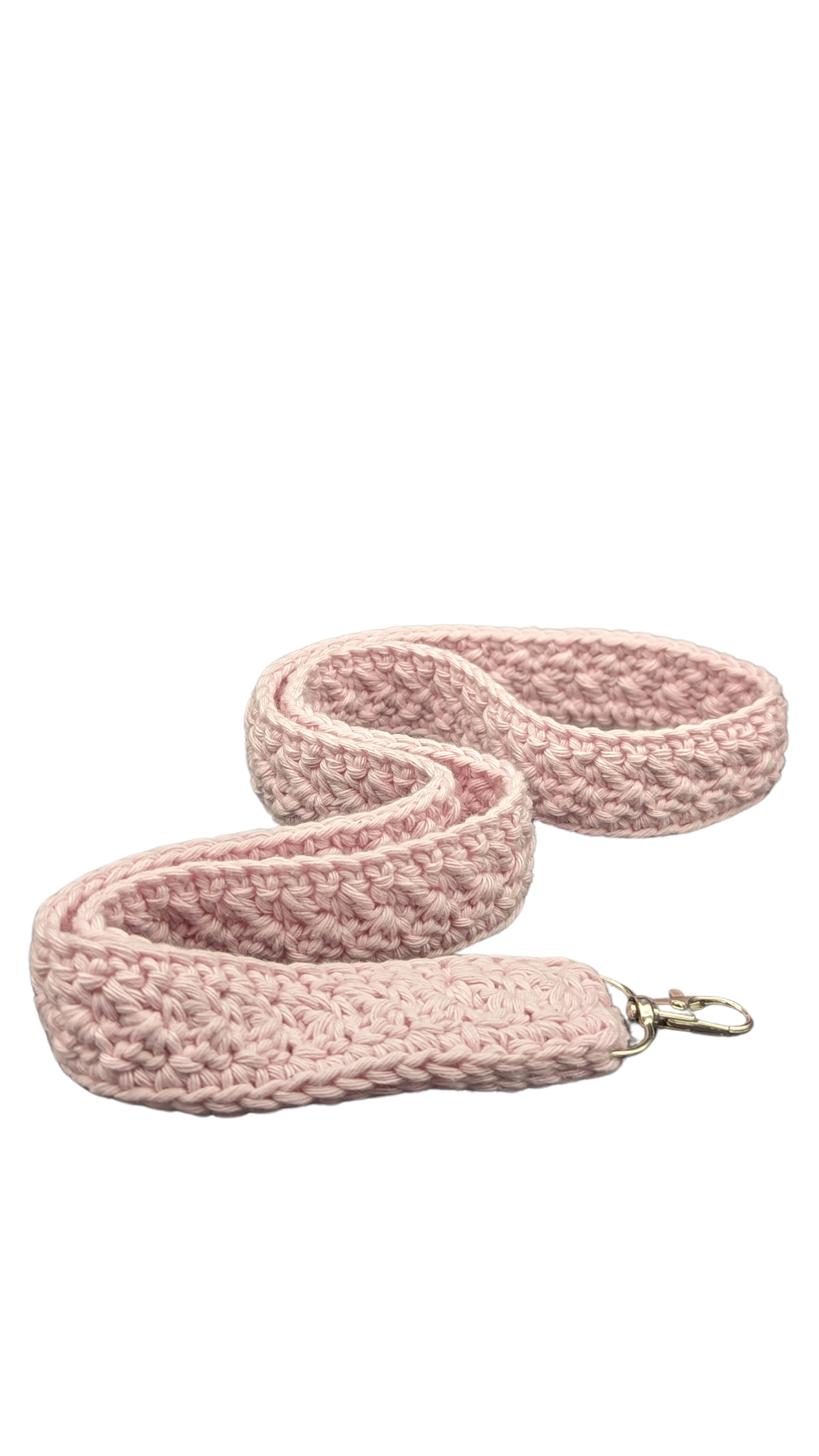 Crochet Neck Lanyard - Light Pink
