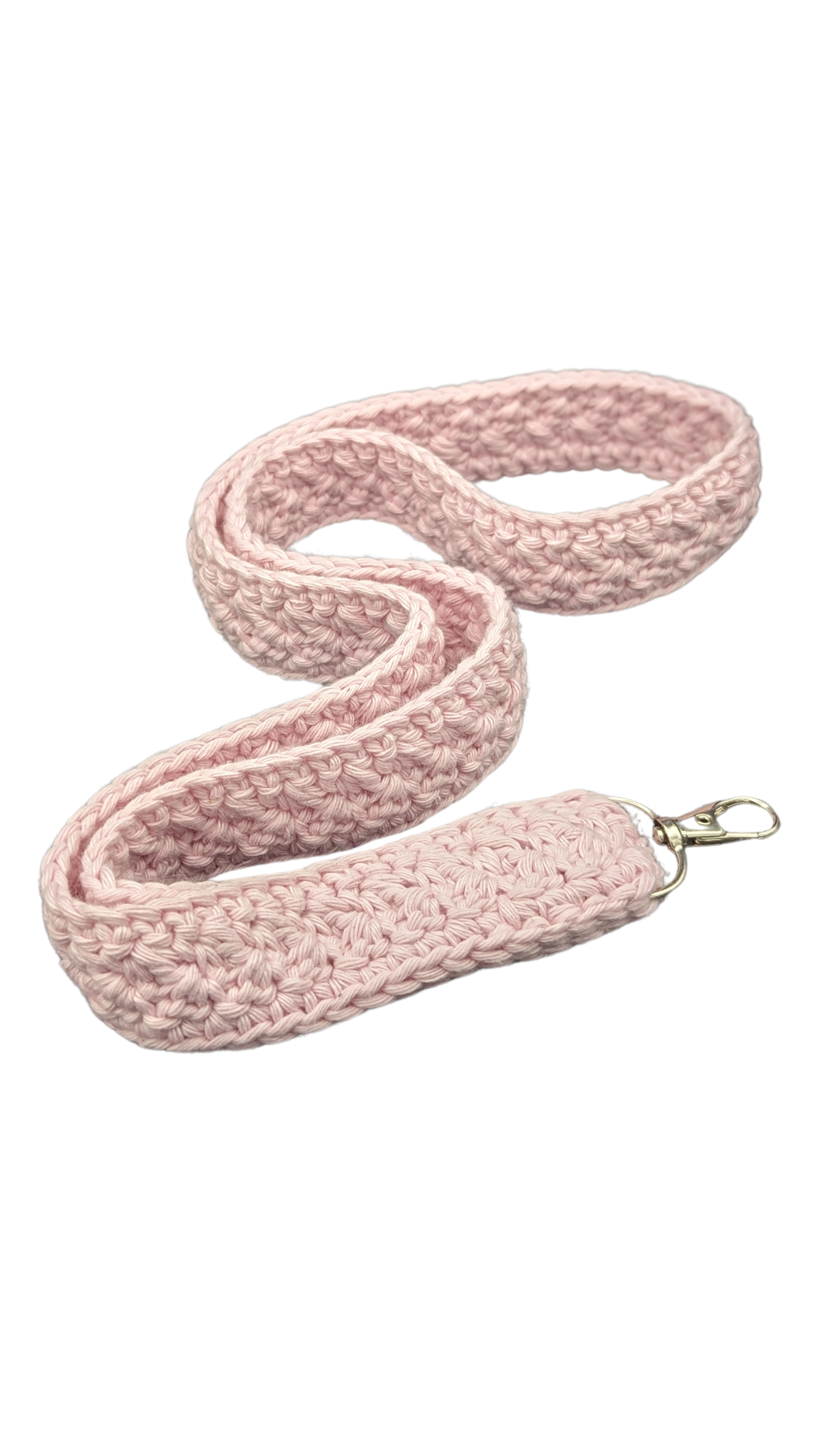 Crochet Neck Lanyard - Light Pink