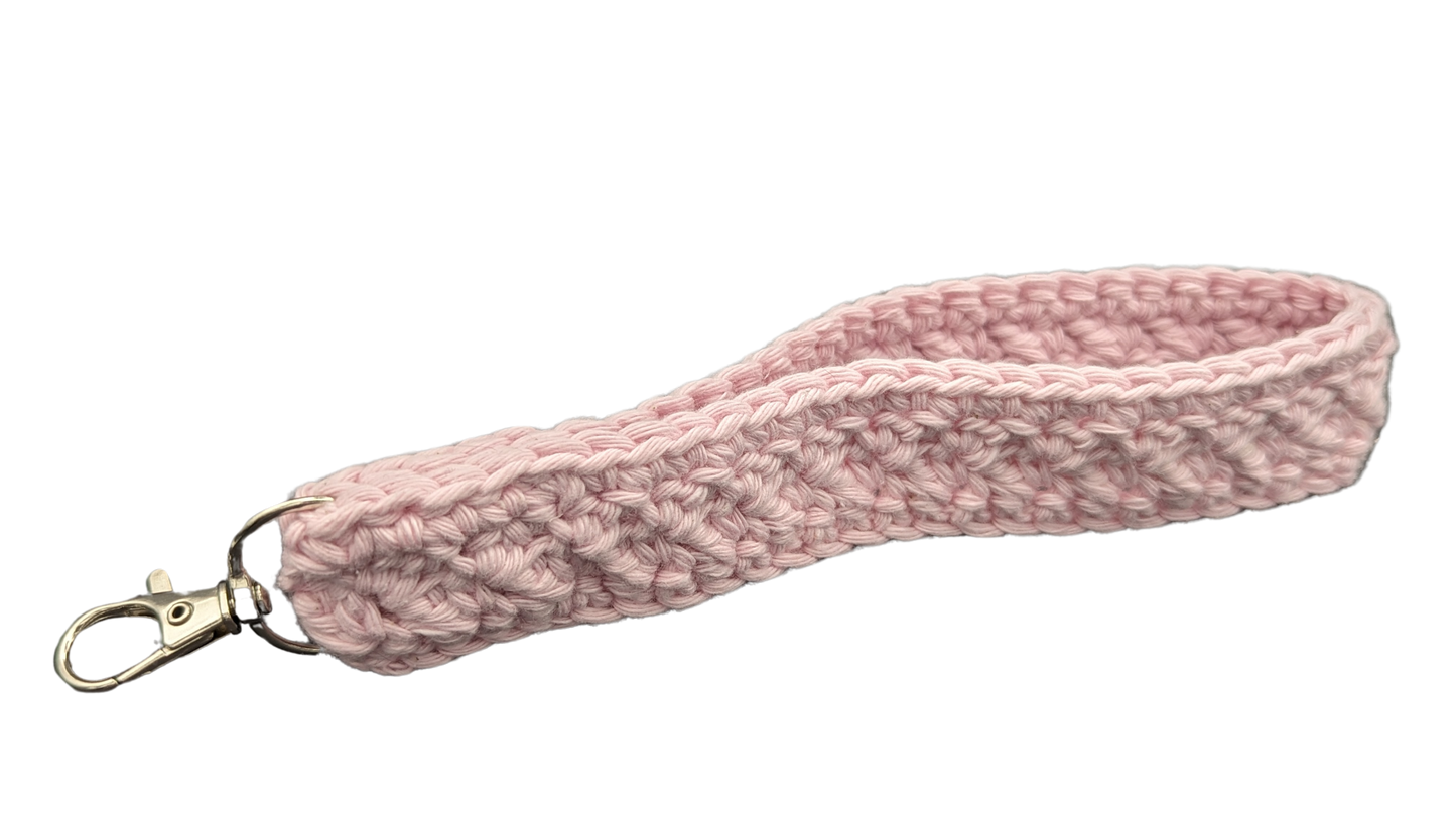 Crochet Wristlet - Light Pink