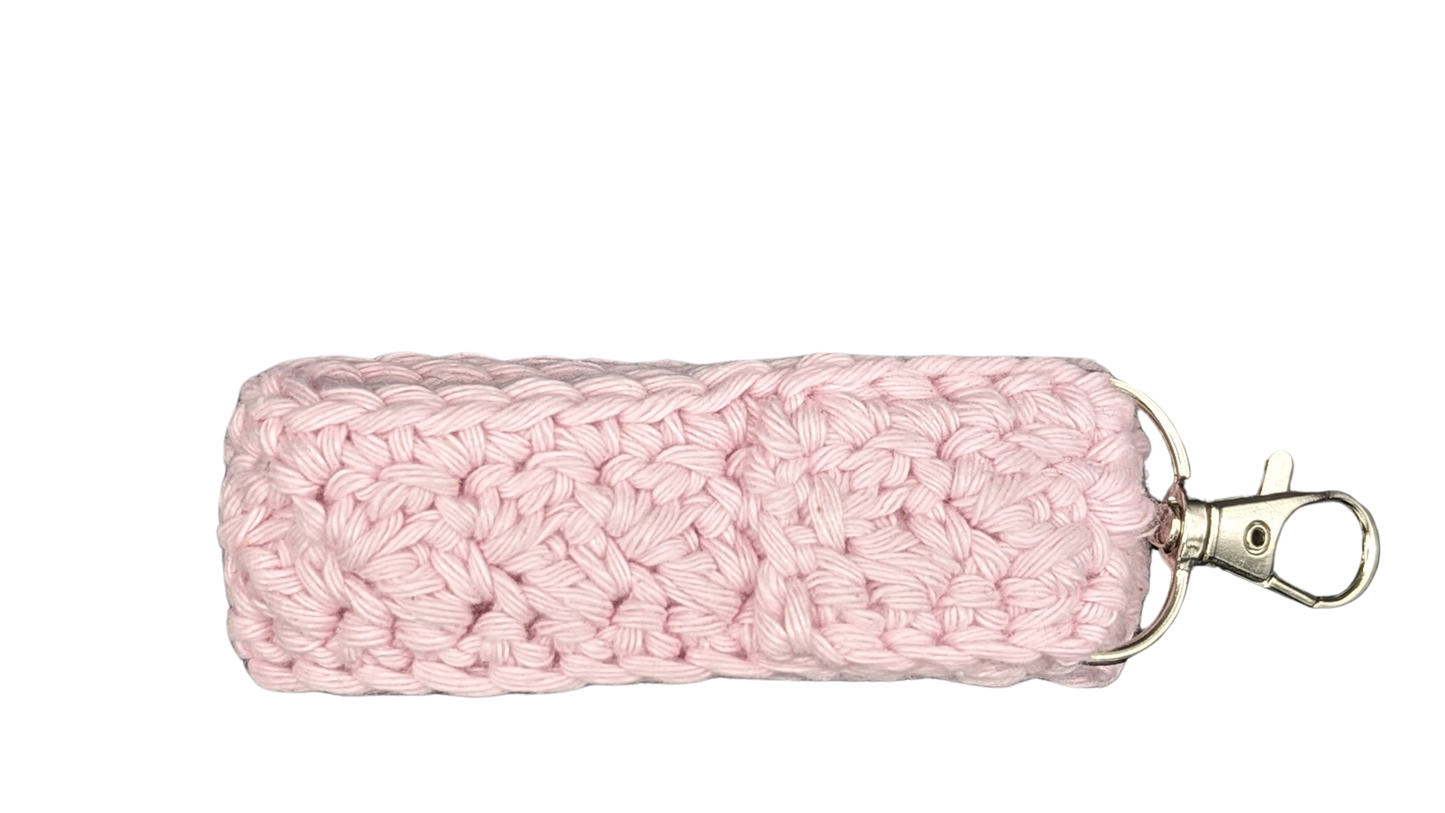 Crochet Wristlet - Light Pink