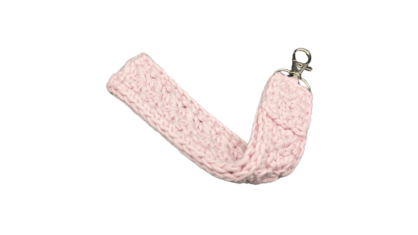 Crochet Wristlet - Light Pink