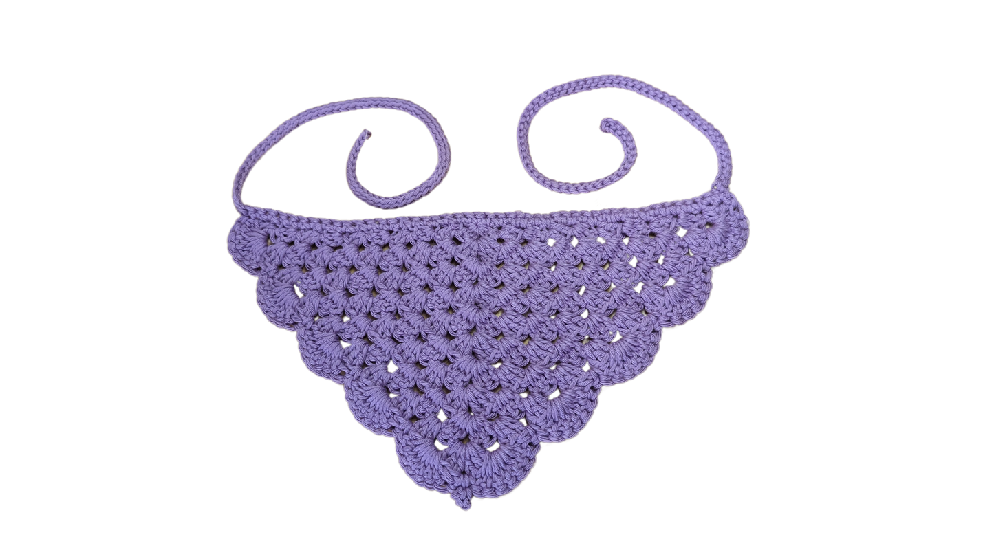 Crochet Bandana - Light Purple