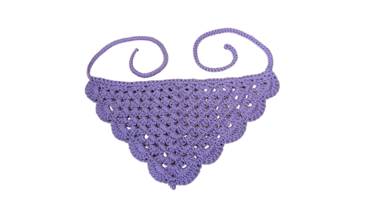 Crochet Bandana - Light Purple