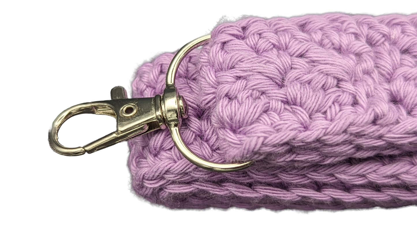 Crochet Neck Lanyard - Light Purple