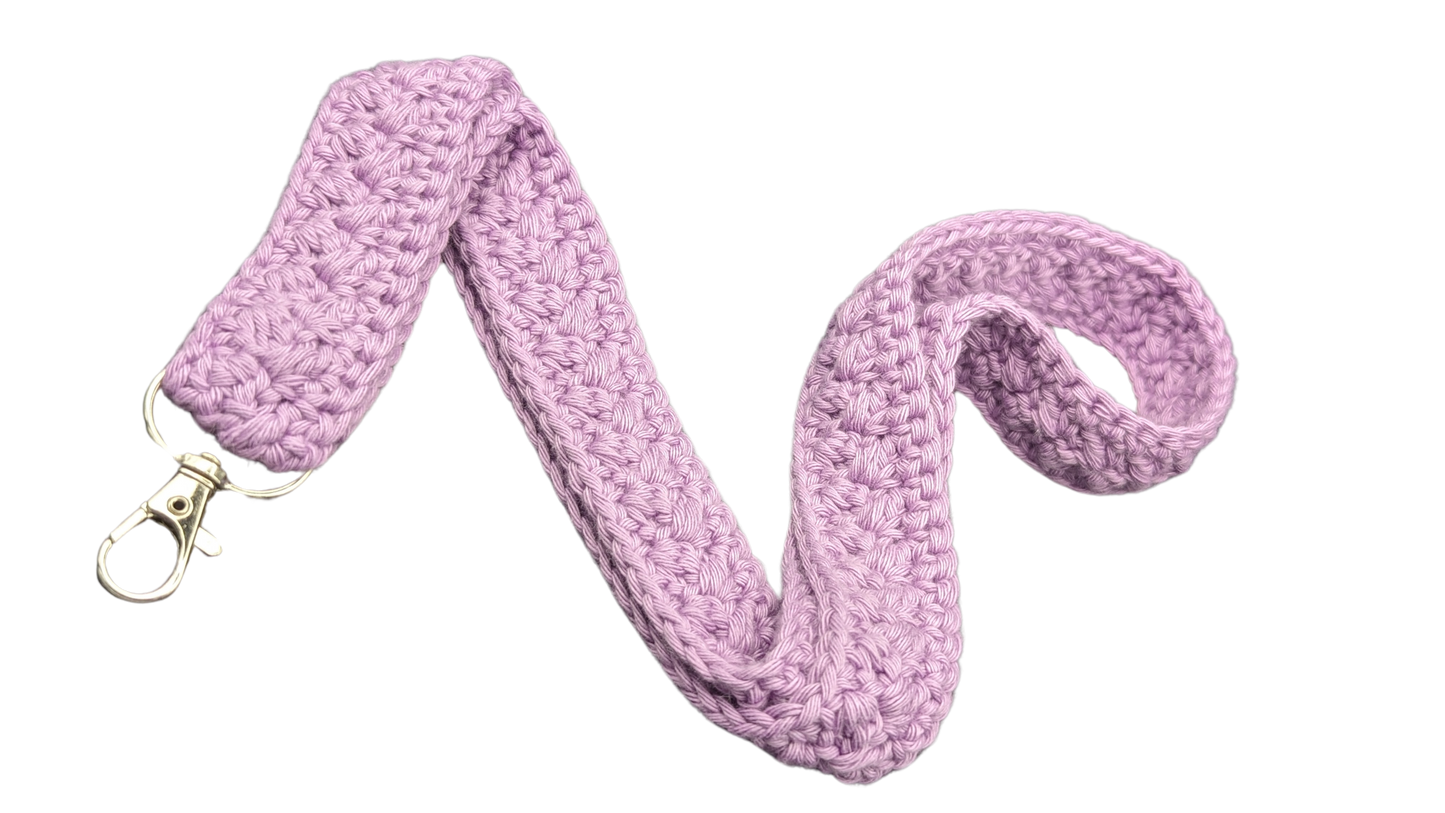 Crochet Neck Lanyard - Light Purple