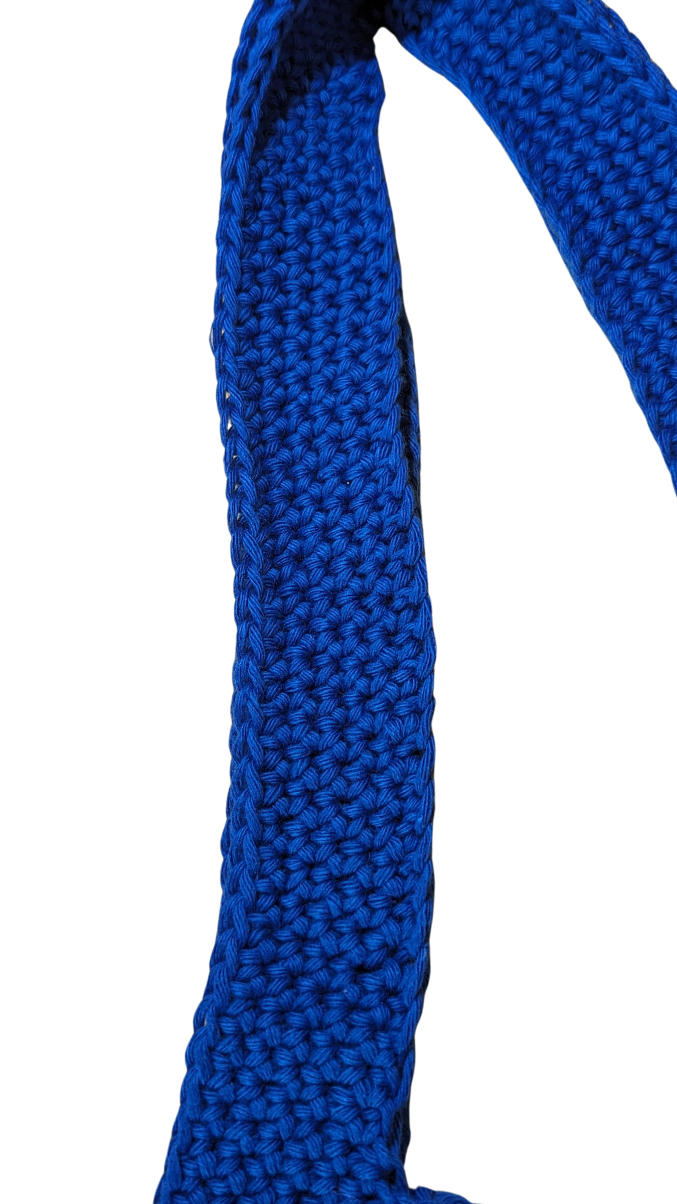 Crochet Mesh Market Bag - Cobalt Blue