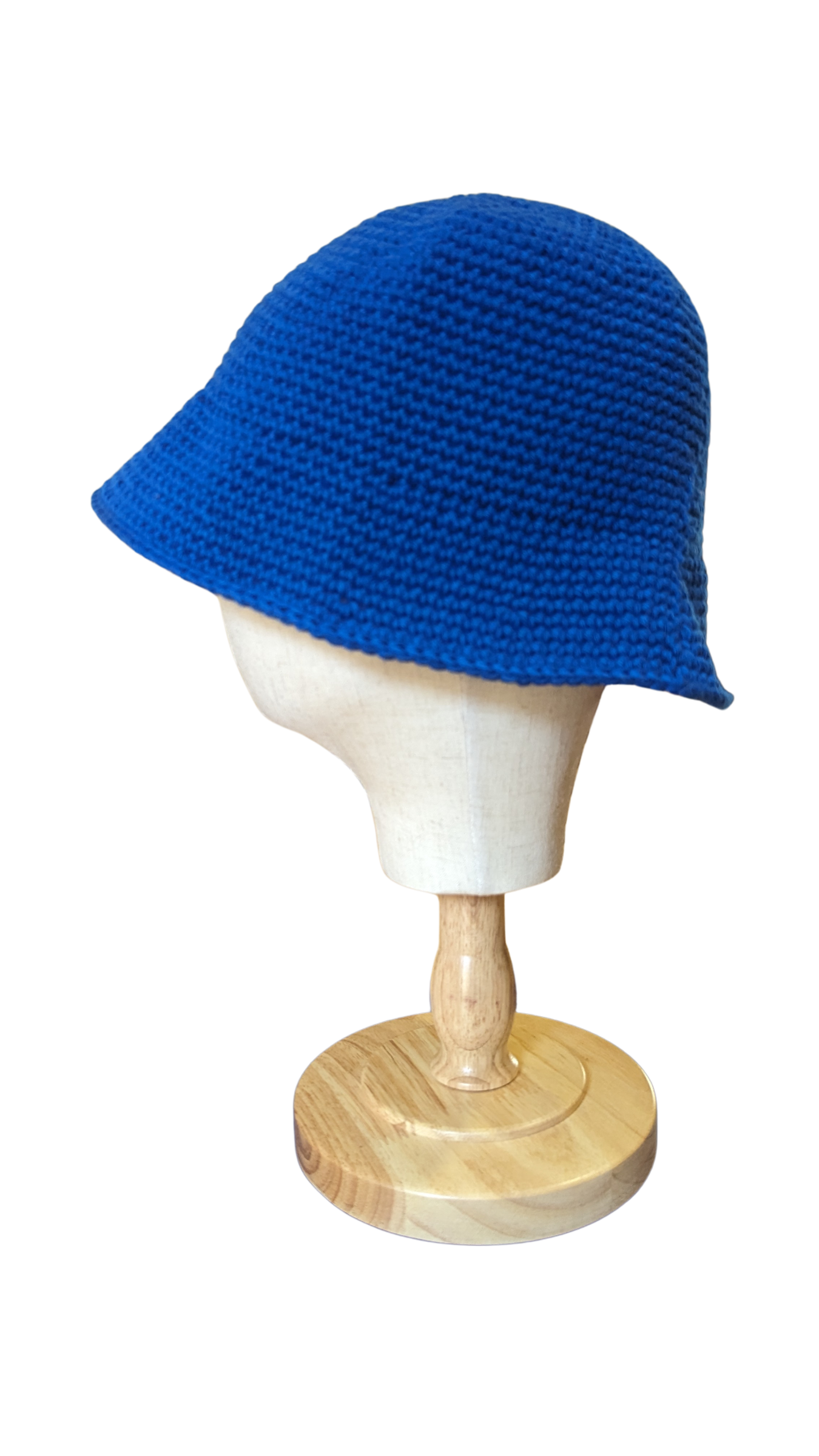 Crochet Bucket Hat - Cobalt Blue