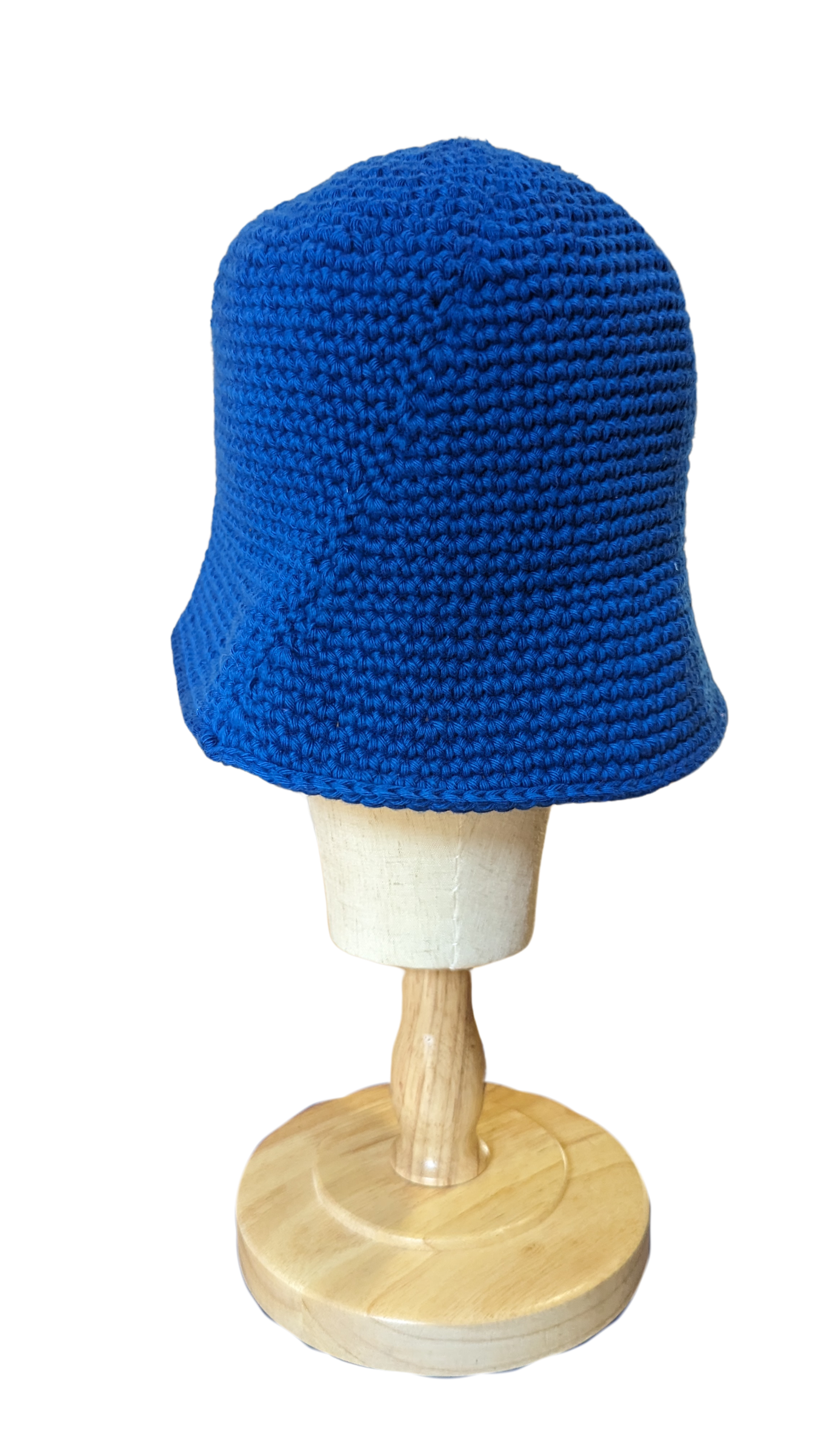 Crochet Bucket Hat - Cobalt Blue